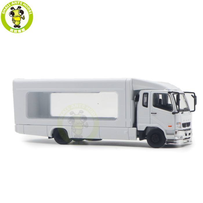 1/64 GCD Mitsubishi Fuso Fighter Mk2 2017 Outriggers Raised Truck Trailer Diecast Model Toys Car Gifts For Father Friends
