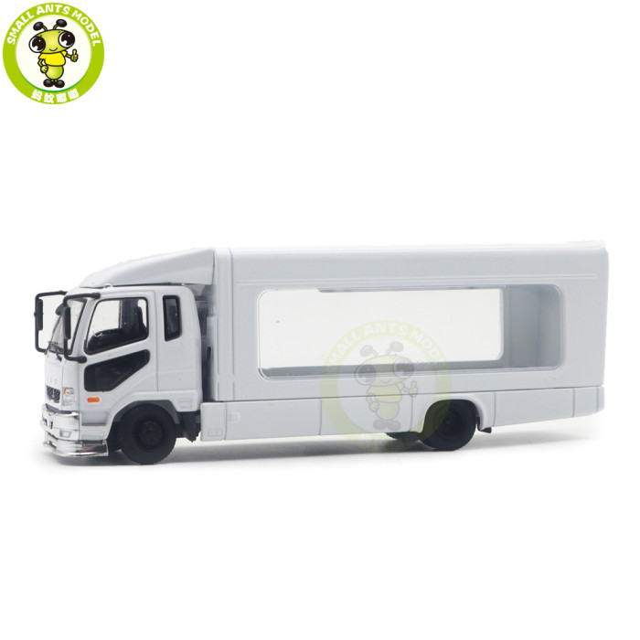 1/64 GCD Mitsubishi Fuso Fighter Mk2 2017 Outriggers Raised Truck Trailer Diecast Model Toys Car Gifts For Father Friends