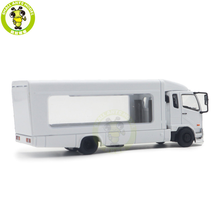 1/64 GCD Mitsubishi Fuso Fighter Mk2 2017 Outriggers Raised Truck Trailer Diecast Model Toys Car Gifts For Father Friends