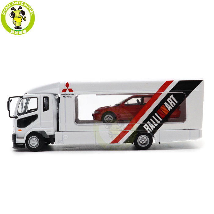 1/64 GCD Mitsubishi Fuso Fighter Mk2 2017 Outriggers Raised Truck Trailer Diecast Model Toys Car Gifts For Father Friends