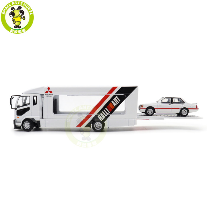 1/64 GCD Mitsubishi Fuso Fighter Mk2 2017 Outriggers Raised Truck Trailer Diecast Model Toys Car Gifts For Father Friends