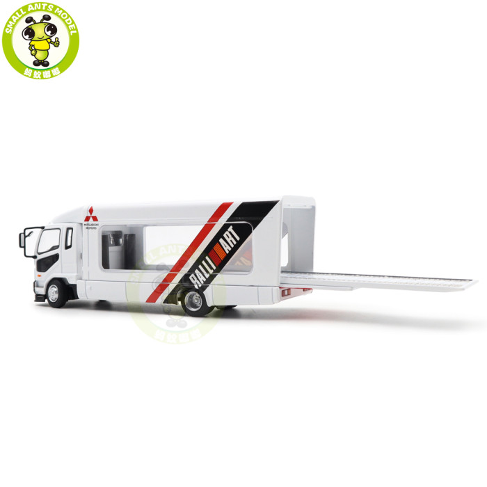 1/64 GCD Mitsubishi Fuso Fighter Mk2 2017 Outriggers Raised Truck Trailer Diecast Model Toys Car Gifts For Father Friends