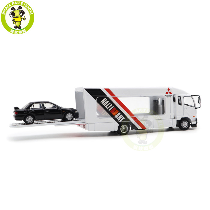1/64 GCD Mitsubishi Fuso Fighter Mk2 2017 Outriggers Raised Truck Trailer Diecast Model Toys Car Gifts For Father Friends