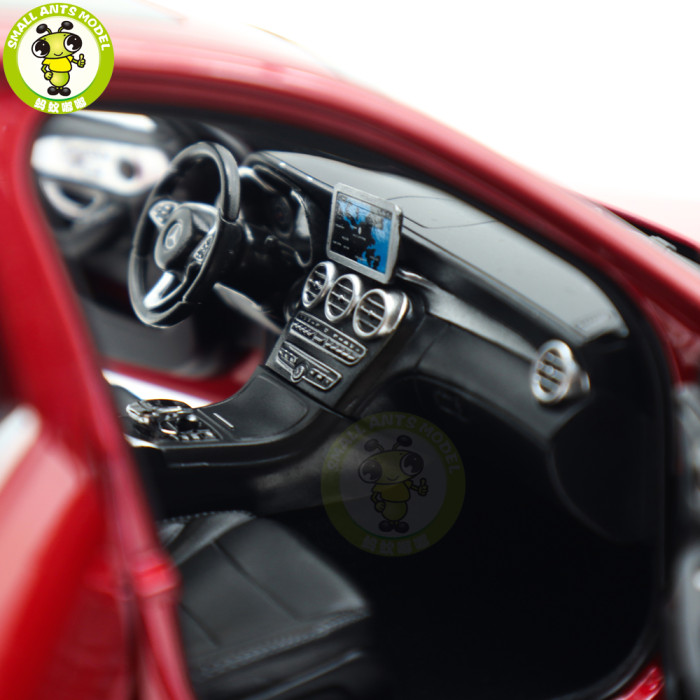 1/18 Mercedes Benz C Class 2015 Norev 183835 Red Metallic Diecast Model Toy Cars Gifts For Father Friends