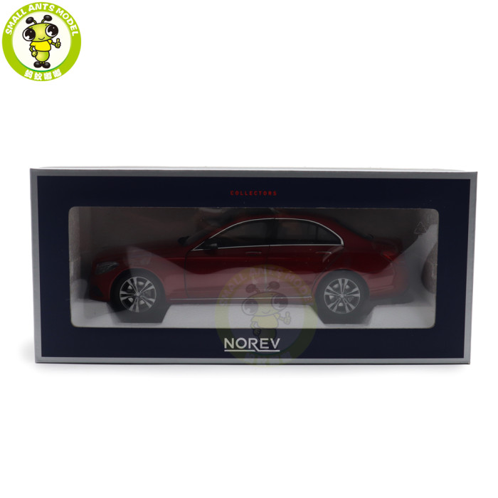 1/18 Mercedes Benz C Class 2015 Norev 183835 Red Metallic Diecast Model Toy Cars Gifts For Father Friends