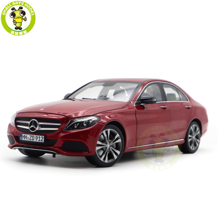 1/18 Mercedes Benz C Class 2015 Norev 183835 Red Metallic Diecast Model Toy Cars Gifts For Father Friends