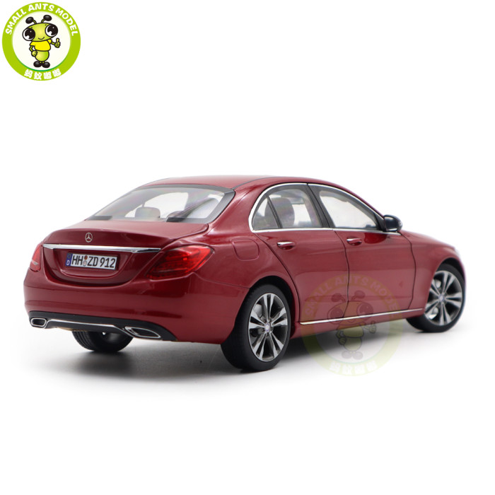 1/18 Mercedes Benz C Class 2015 Norev 183835 Red Metallic Diecast Model Toy Cars Gifts For Father Friends