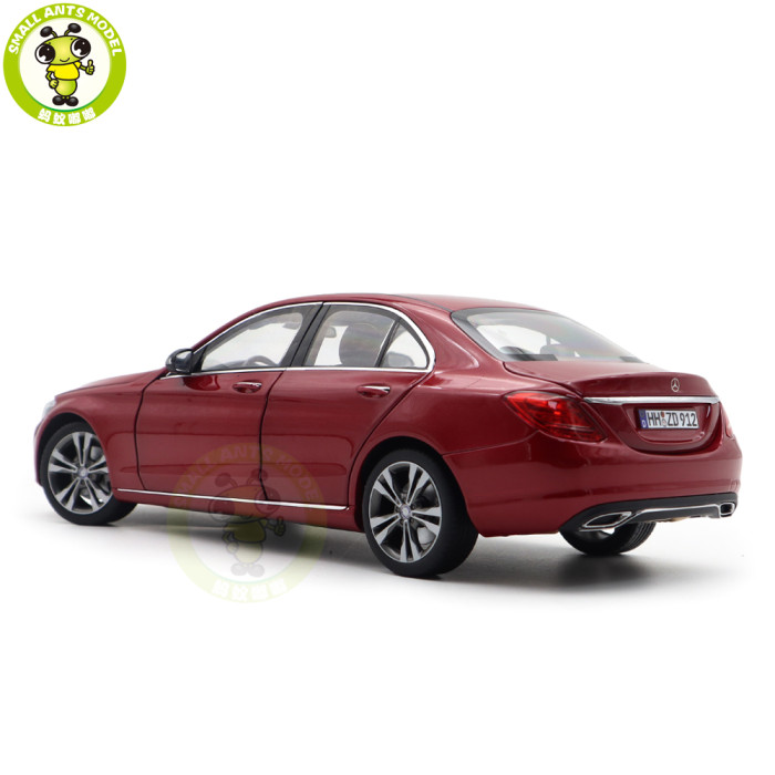 1/18 Mercedes Benz C Class 2015 Norev 183835 Red Metallic Diecast Model Toy Cars Gifts For Father Friends