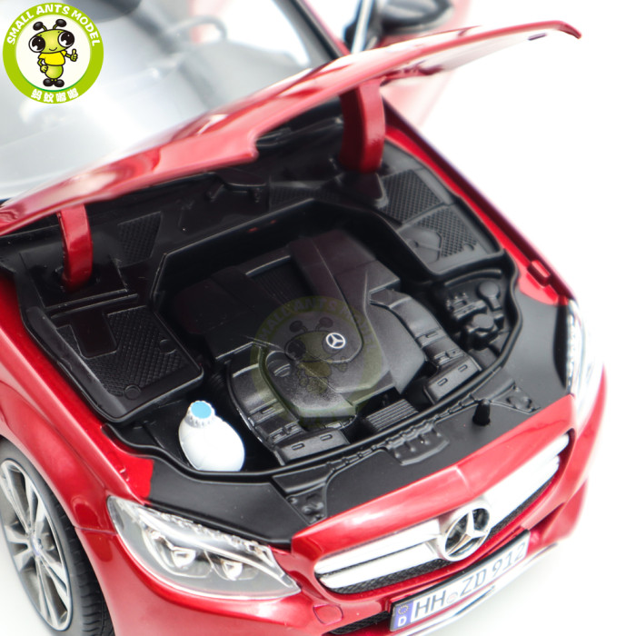 1/18 Mercedes Benz C Class 2015 Norev 183835 Red Metallic Diecast Model Toy Cars Gifts For Father Friends