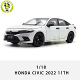 1/18 Honda CIVIC 2022 11th Generation Diecast Model Toy Car Gifts For Father Friends