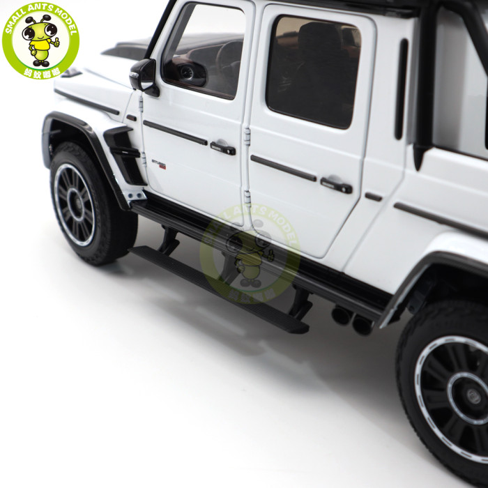 1/18 Benz Brabus G800 Adventure XLP 2020 Pickup Truck Almost Real 860524 Polar White Diecast Model Toy Cars Boys Girls Gifts