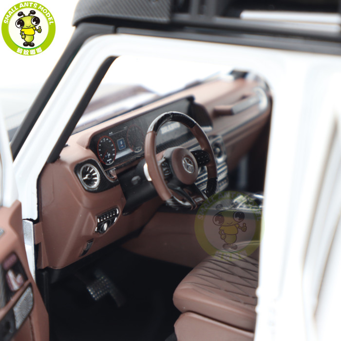 1/18 Benz Brabus G800 Adventure XLP 2020 Pickup Truck Almost Real 860524 Polar White Diecast Model Toy Cars Boys Girls Gifts