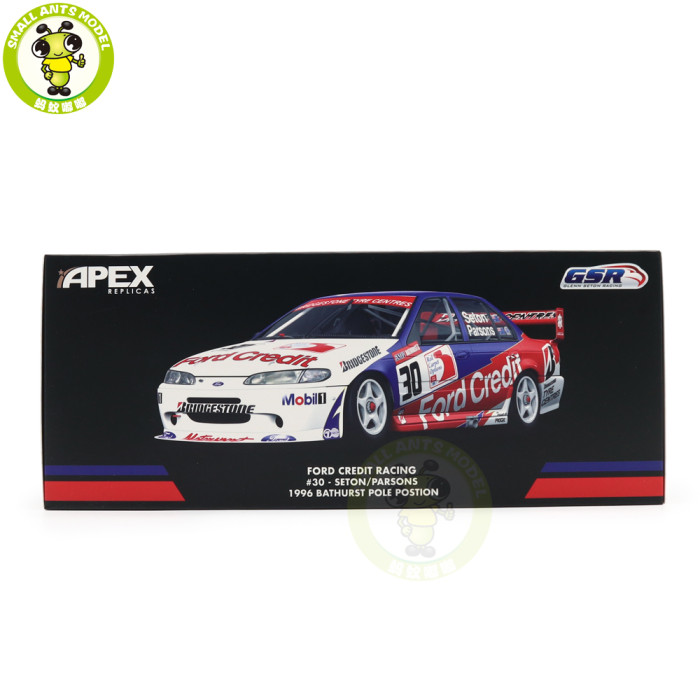 1/18 APEX Ford Credit Racing #30 SETON/PARSONS 1996 BATHURST POLE POSTION Diecast Model Toys Car Boys Girls Gifts