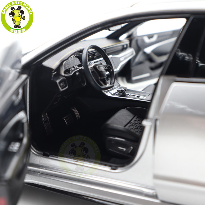 1/18 Audi RS 7 RS7 C8 Sportback 2021 Silver KengFai Diecast Metal Model Car Toys Gifts For Husband Boyfriend Father