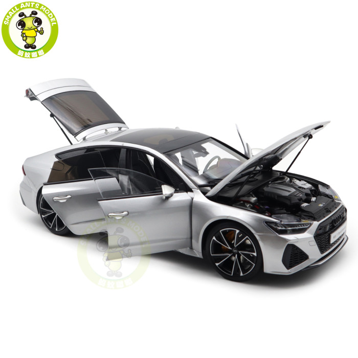 1/18 Audi RS 7 RS7 C8 Sportback 2021 Silver KengFai Diecast Metal Model Car Toys Gifts For Husband Boyfriend Father