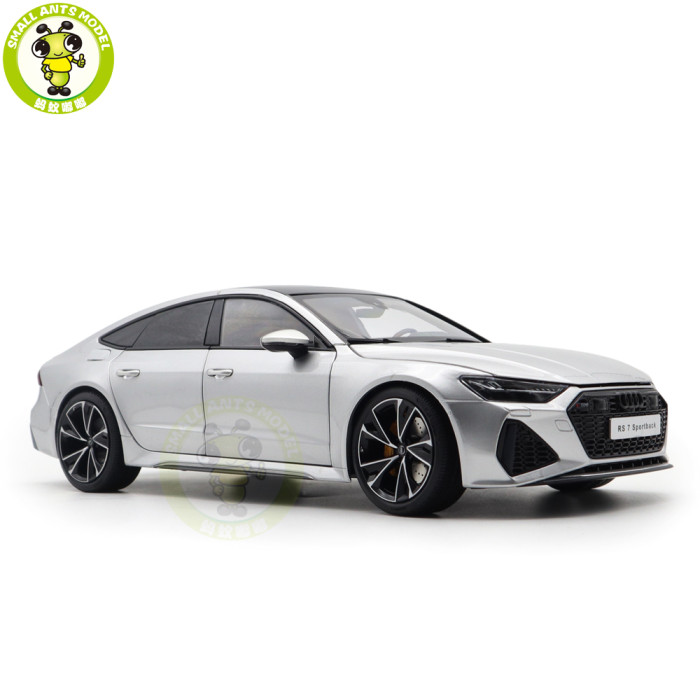 1/18 Audi RS 7 RS7 C8 Sportback 2021 Silver KengFai Diecast Metal Model Car Toys Gifts For Husband Boyfriend Father