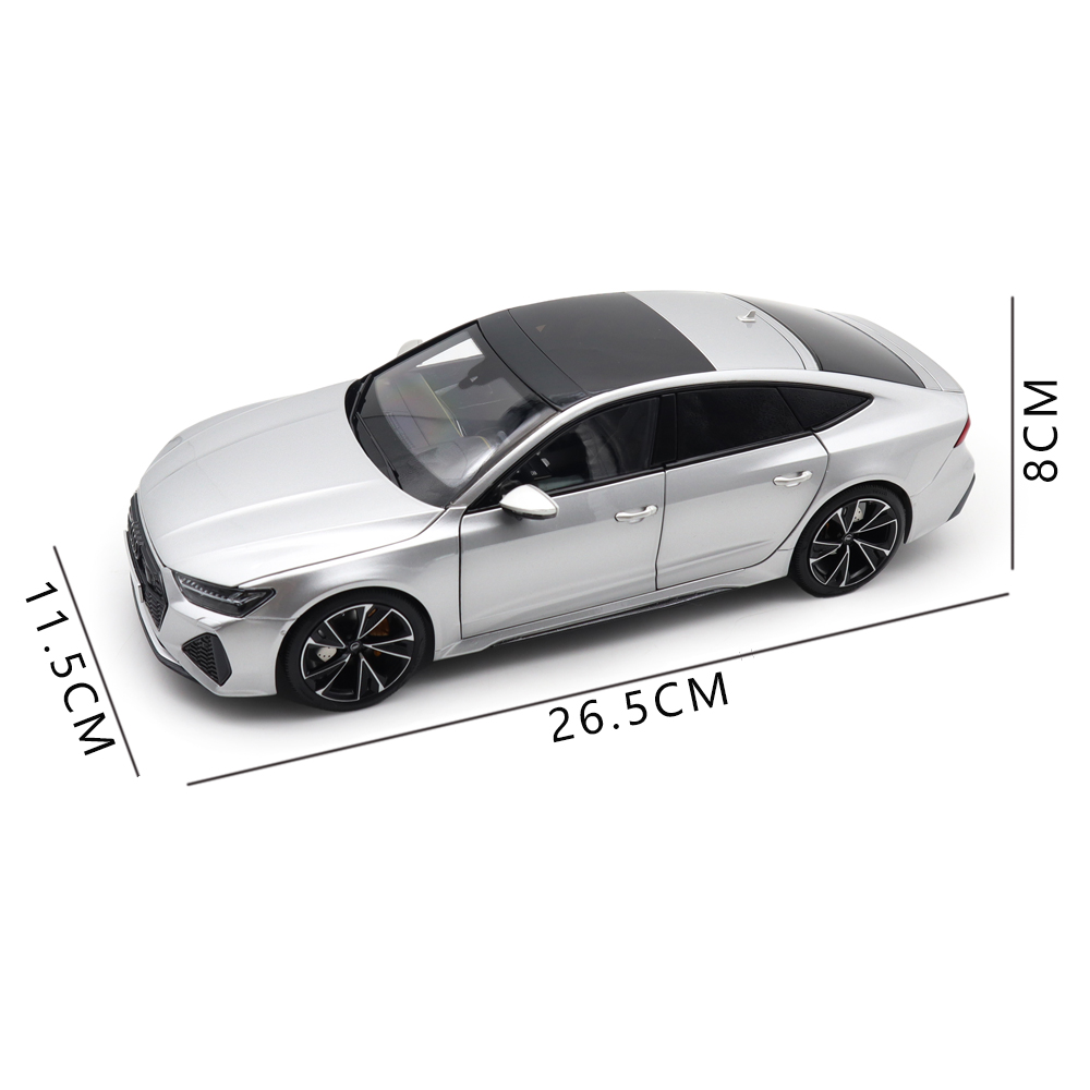 1/18 Audi RS 7 RS7 C8 Sportback 2021 Silver KengFai Diecast Metal