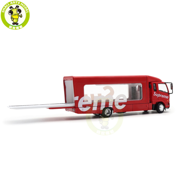 1/64 GCD Mitsubishi Fuso Fighter Mk2 2017 Outriggers Raised Truck Trailer Diecast Model Toys Car Gifts For Father Friends