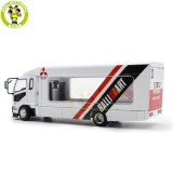1/64 GCD Mitsubishi Fuso Fighter Mk2 2017 Outriggers Raised Truck Trailer Diecast Model Toys Car Gifts For Father Friends