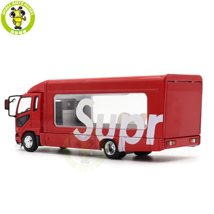 1/64 GCD Mitsubishi Fuso Fighter Mk2 2017 Outriggers Raised Truck Trailer Diecast Model Toys Car Gifts For Father Friends