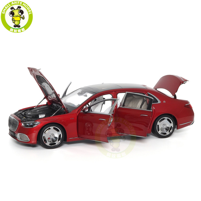 1/18 Mercedes Maybach S Class S680 2021 Almost Real 820119 Patagonia Red Diecast Model Toy Car Gifts For Friends Father