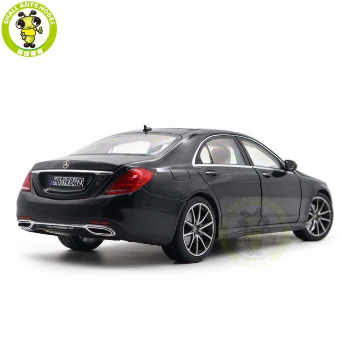 1/18 Mercedes Benz S Class S450L AMG Line 2018 W222 Norev 183794 Black Diecast Model Toy Car Gifts For Father Friends
