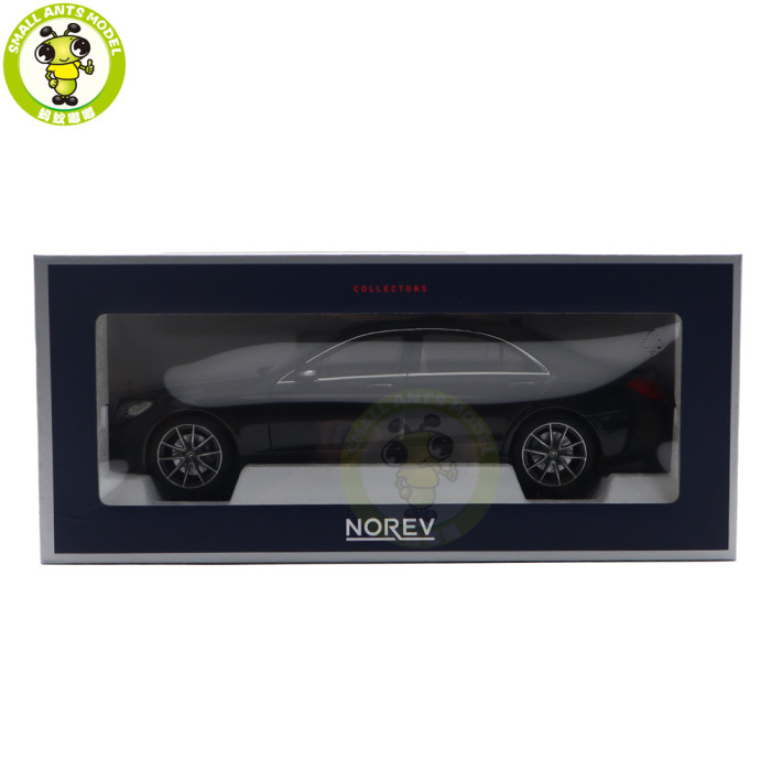 1/18 Mercedes Benz S Class S450L AMG Line 2018 W222 Norev 183794 Black Diecast Model Toy Car Gifts For Father Friends