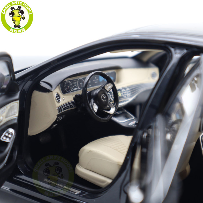 1/18 Mercedes Benz S Class S450L AMG Line 2018 W222 Norev 183794 Black Diecast Model Toy Car Gifts For Father Friends
