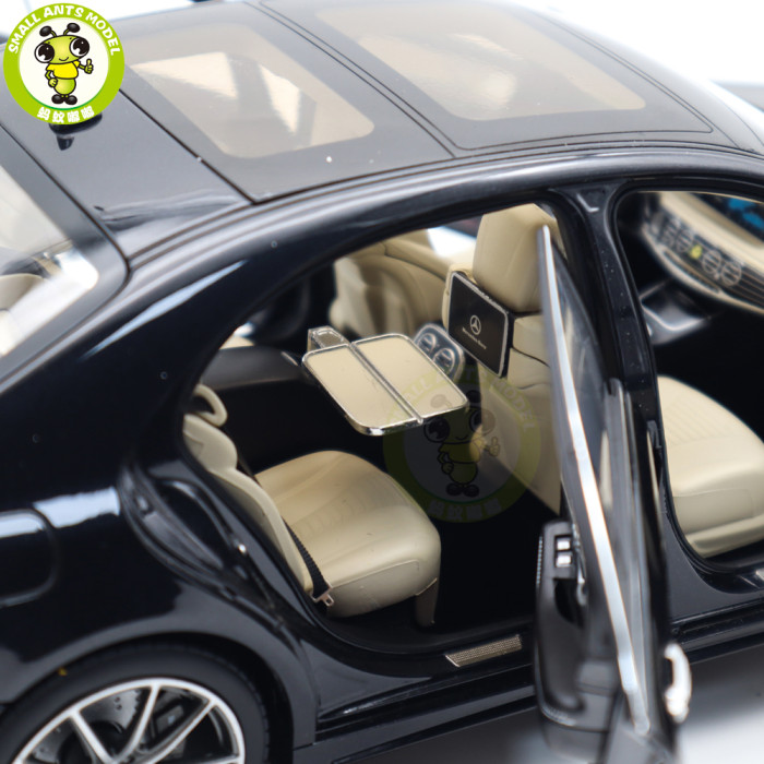 1/18 Mercedes Benz S Class S450L AMG Line 2018 W222 Norev 183794 Black Diecast Model Toy Car Gifts For Father Friends
