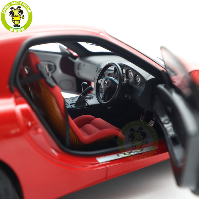 1/18 Mazda RX-7 RX 7 Spirit R Red Polar Master Diecast Model Toy Car Gifts For Friends Father
