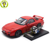 1/18 Mazda RX-7 RX 7 Spirit R Red Polar Master Diecast Model Toy Car Gifts For Friends Father