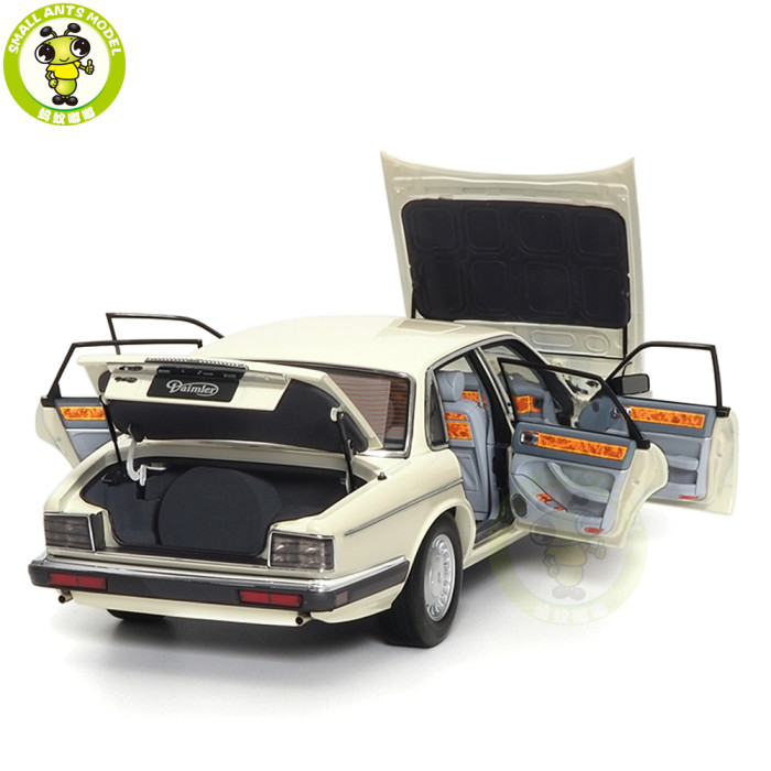 1/18 Jaguar Daimler XJ XJ6 XJ40 Glacier White Almost Real 810542 Diecast Model Car Gifts For Father Friends