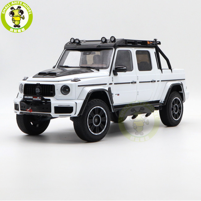 1/18 Benz Brabus G800 Adventure XLP 2020 Pickup Truck Almost Real 860524 Polar White Diecast Model Toy Cars Boys Girls Gifts