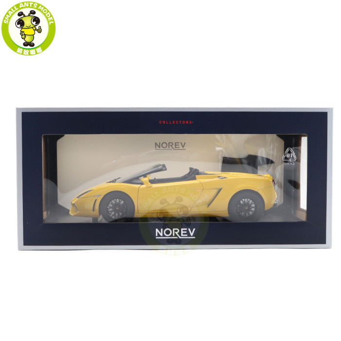 1/18 Lamborghini Gallardo LP 560-4 Spyder 2009 Yellow Norev 187965 Diecast Model Toy Car Gifts For Father Friends