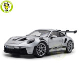 1/18 Porsche 911 992 GT3 RS 2022 Norev Diecast Model Toys Car Gifts For Friends Father