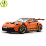 1/18 Porsche 911 992 GT3 RS 2022 Norev Diecast Model Toys Car Gifts For Friends Father