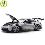 1/18 Porsche 911 992 GT3 RS 2022 Norev Diecast Model Toys Car Gifts For Friends Father