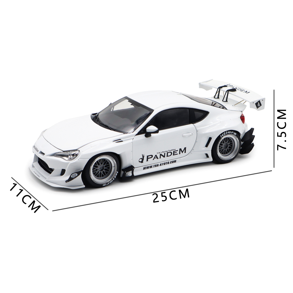 1/18 Toyota 86 Rocket Bunny Racing Car Diecast Model Car Toys