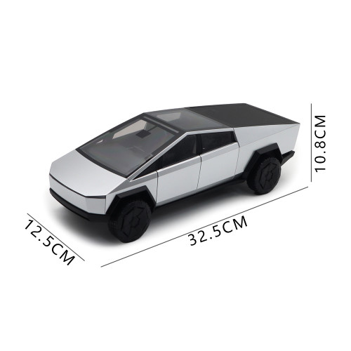 1/18 Tesla Cybertruck Pickup Diecast Model Toy Car Gifts For Father Friends