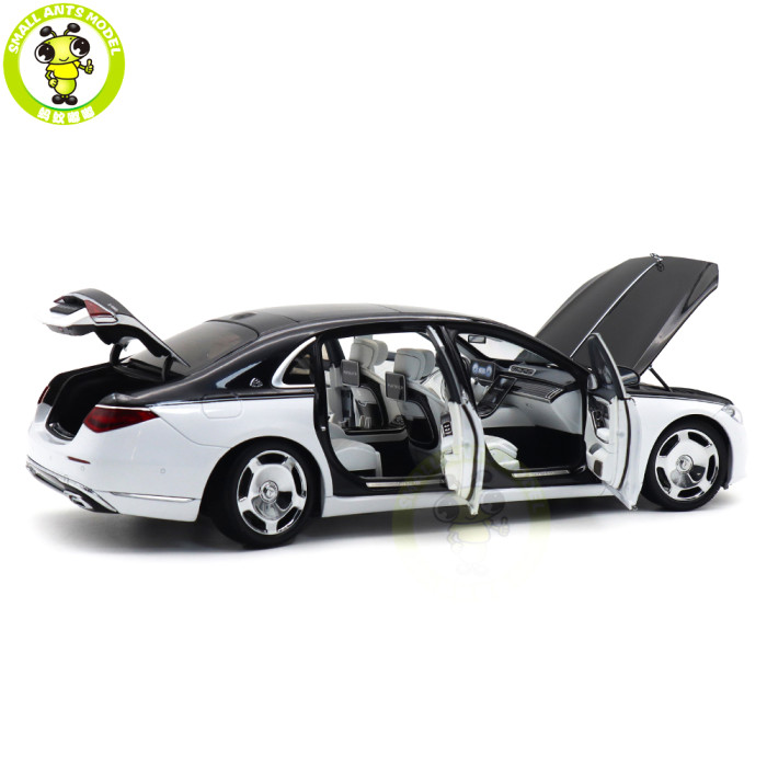 1/18 Mercedes Maybach S Class S680 2021 Almost Real 820121 Black White Diecast Model Toy Car Gifts For Friends Father