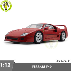 1/12 Ferrari F40 1987 Norev 127900 Red Diecast Model Toy Car Gifts For Father Friends