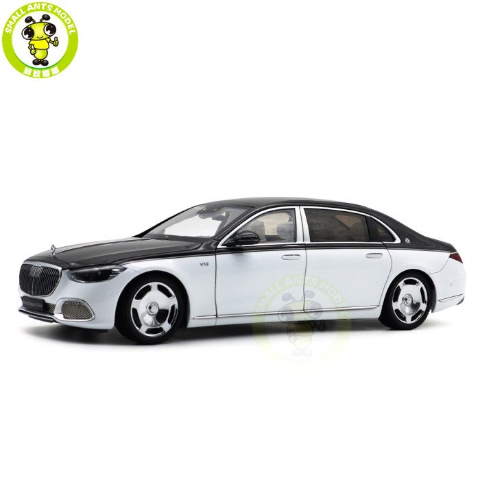 1/18 Mercedes Maybach S Class S680 2021 Almost Real 820121 Black White Diecast Model Toy Car Gifts For Friends Father