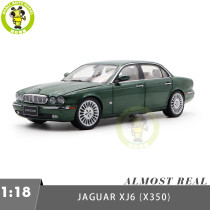 1/18 Almost Real 810502 Land Rover Jaguar XJ X350 XJ6 Green Diecast Model Car Gifts For Father Friends