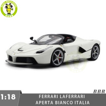 1/18 BBR 182233 Ferrari LaFerrari Aperta Bianco Italia Diecast Model Toys Car Gifts For Father Friends
