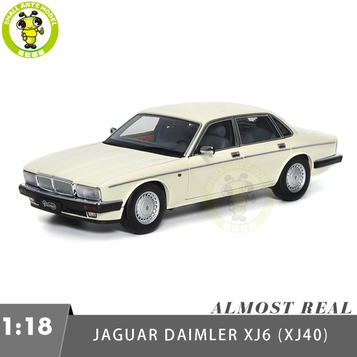 1/18 Jaguar Daimler XJ XJ6 XJ40 Glacier White Almost Real 810542 Diecast Model Car Gifts For Father Friends