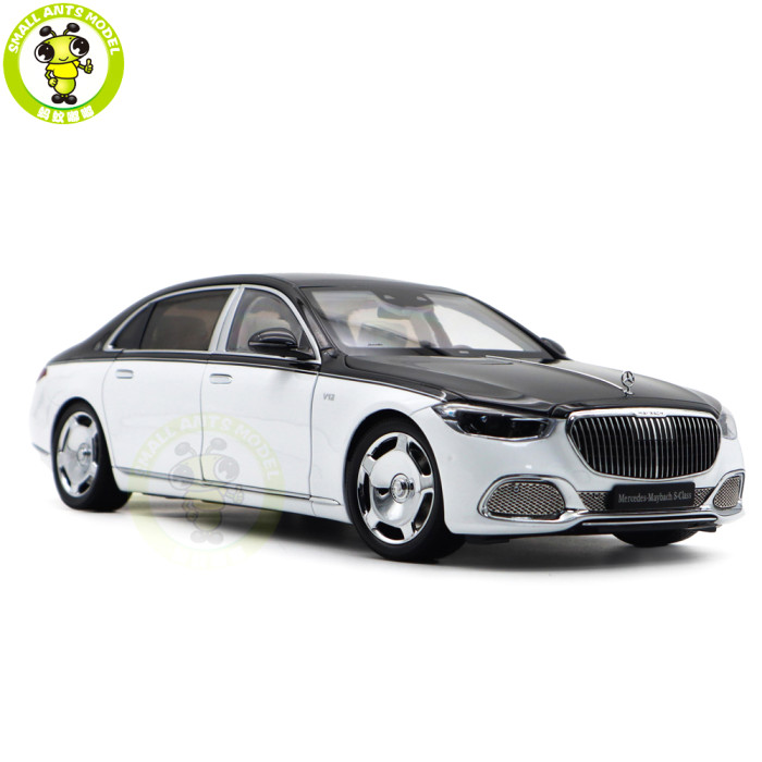 1/18 Mercedes Maybach S Class S680 2021 Almost Real 820121 Black White Diecast Model Toy Car Gifts For Friends Father