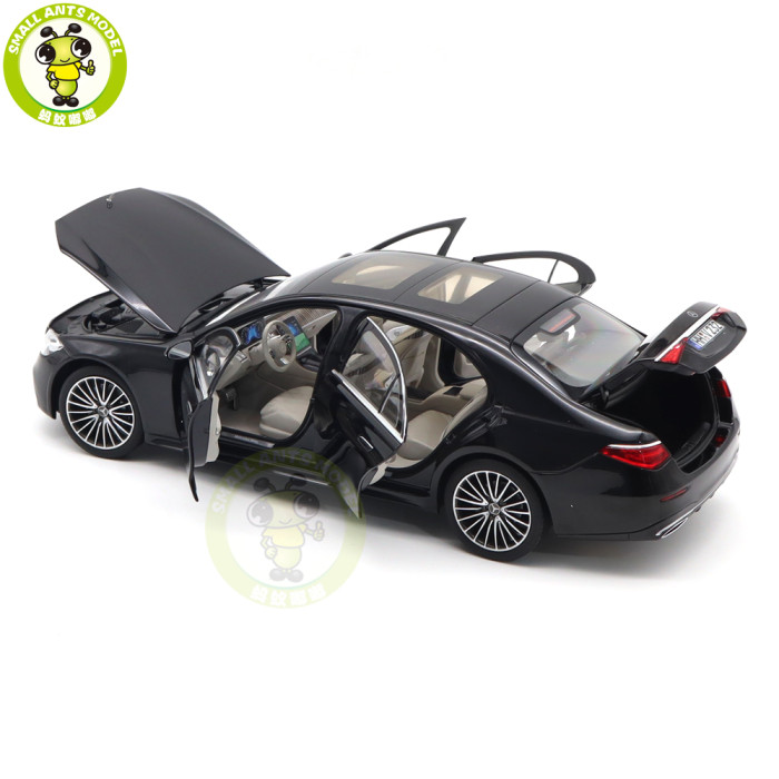 1/18 Mercedes Benz S600 S CLASS W223 AMG Line 2021 Norev 183802 Black Diecast Model Toy Car Gifts For Friends Father