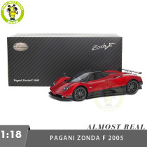 1/18 PAGANI ZONDA F 2005 Rosso Monza Almost REAL 850406001 Diecast Model Toys Car Boys Girls Gifts