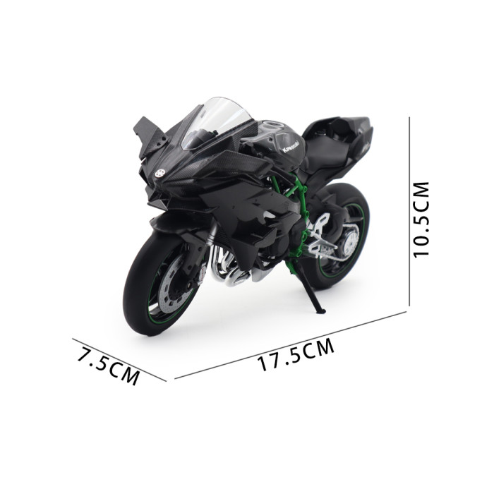 1/12 AOSHIMA Kawasaki Ninja H2 R Diecast Model Motorcycle Car Toy Gifts For Friends Father