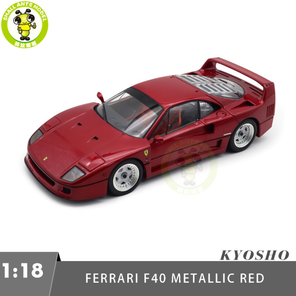 1/18 Ferrari F40 Kyosho 08416RM-G Metallic Red Diecast Model Toy Cars Gifts For Father Friends